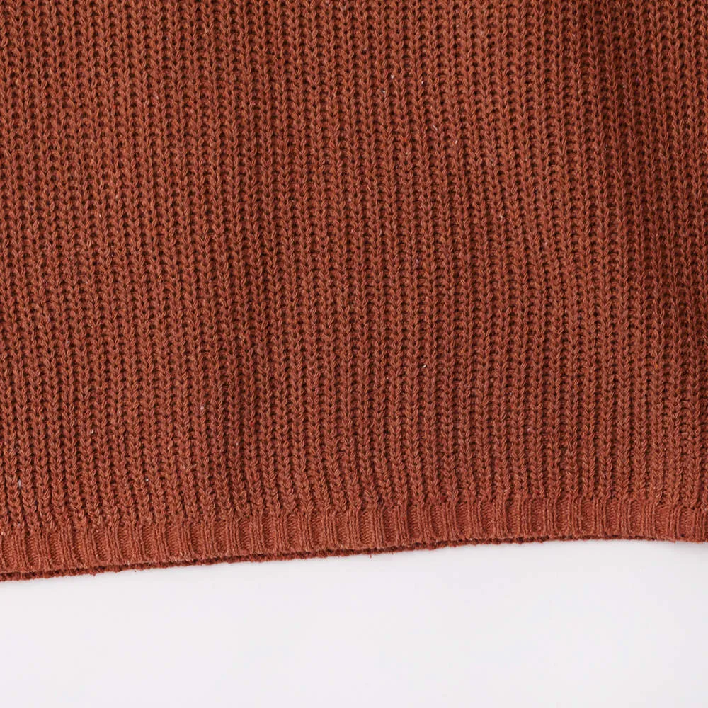 Autumn and Winter Sweaters Three-color Large Trumpet Sleeves Loose Pullover Sweater