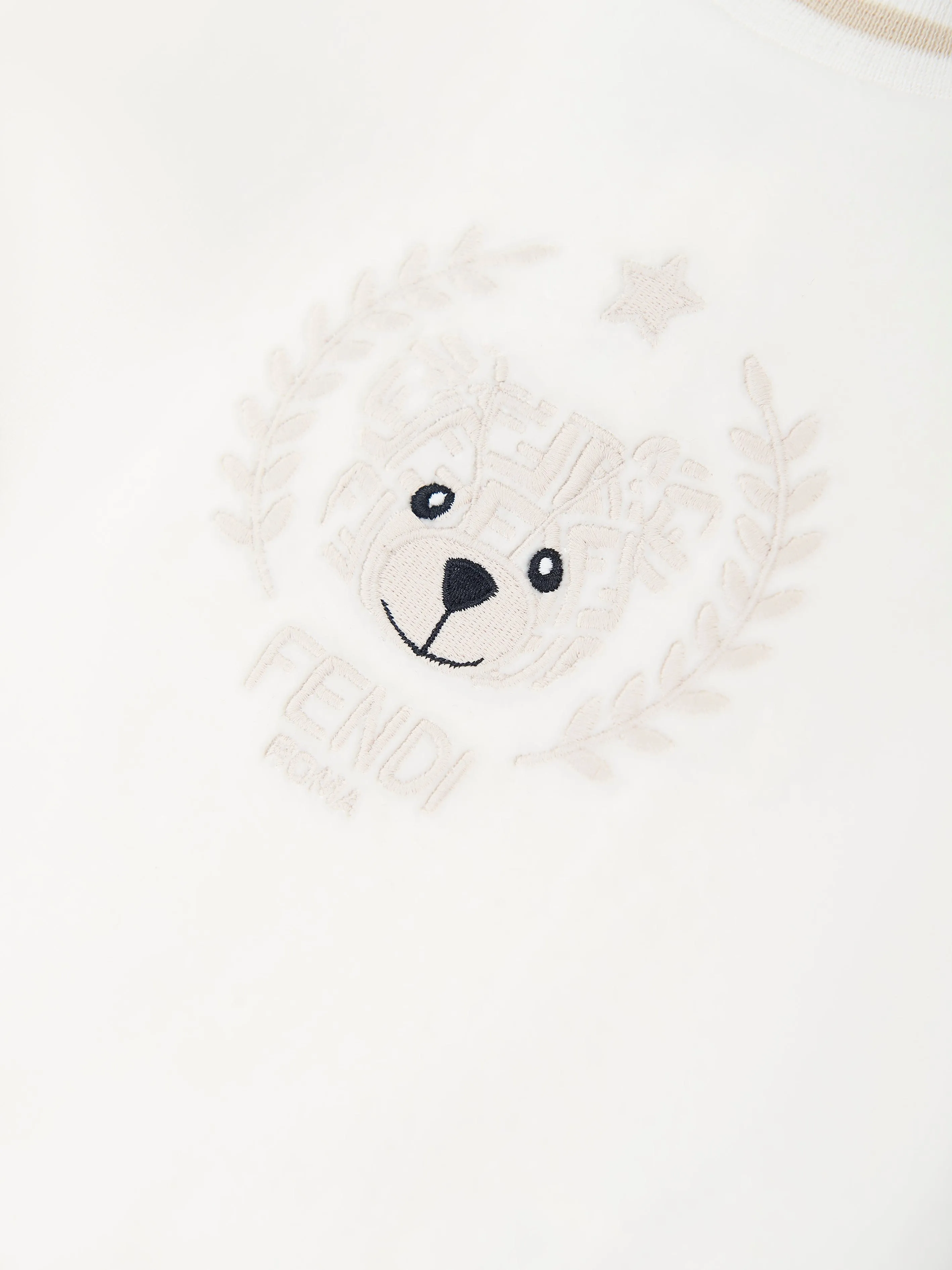 Baby Bear Chenille Sweatshirt in White