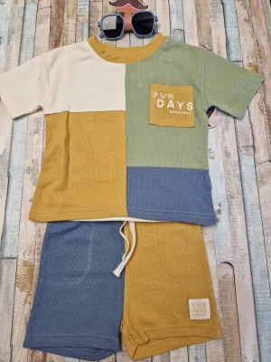 Baby Boys Fun Days Short Set With Sun Glasses