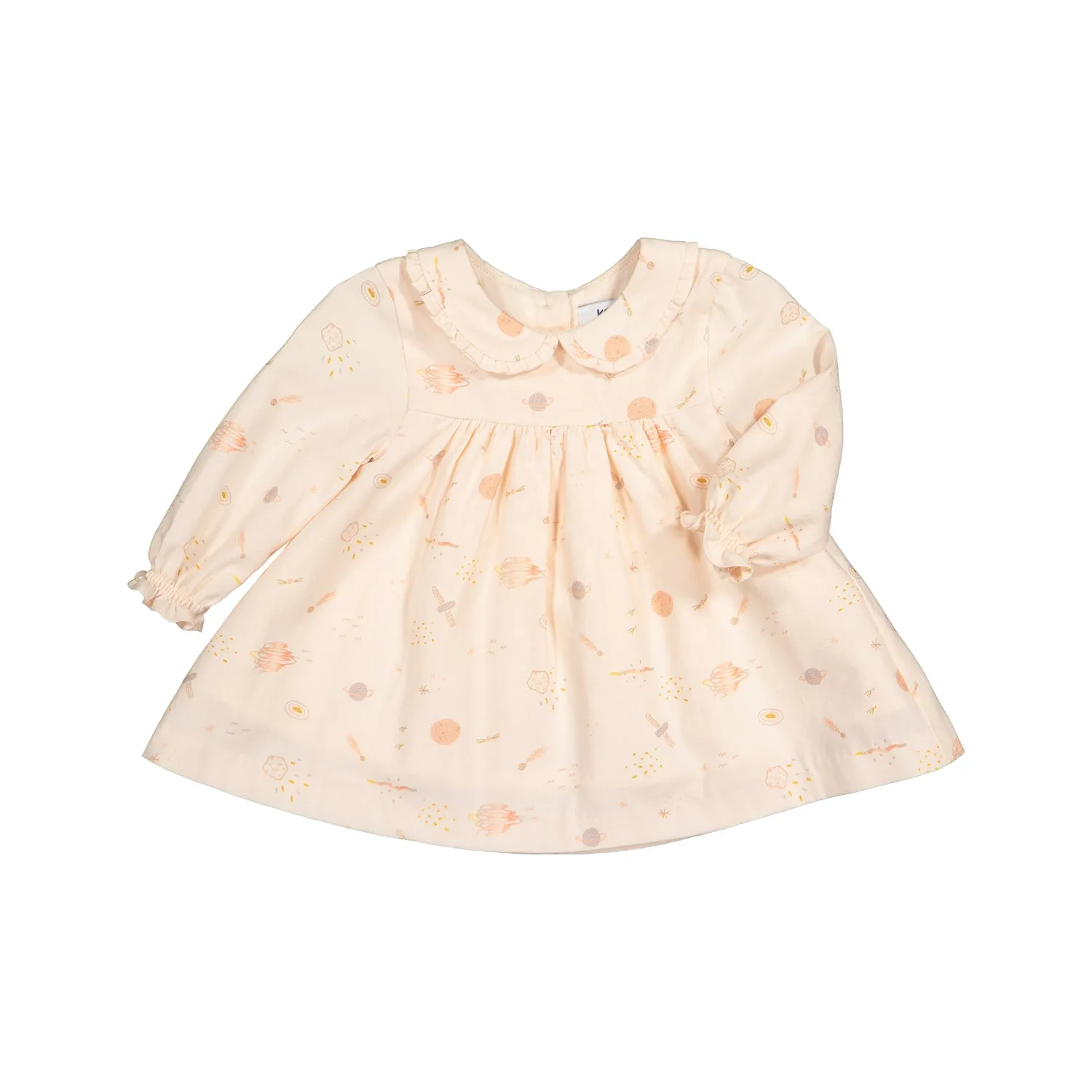 Baby Girl Pink Universe Themed Cotton Dress