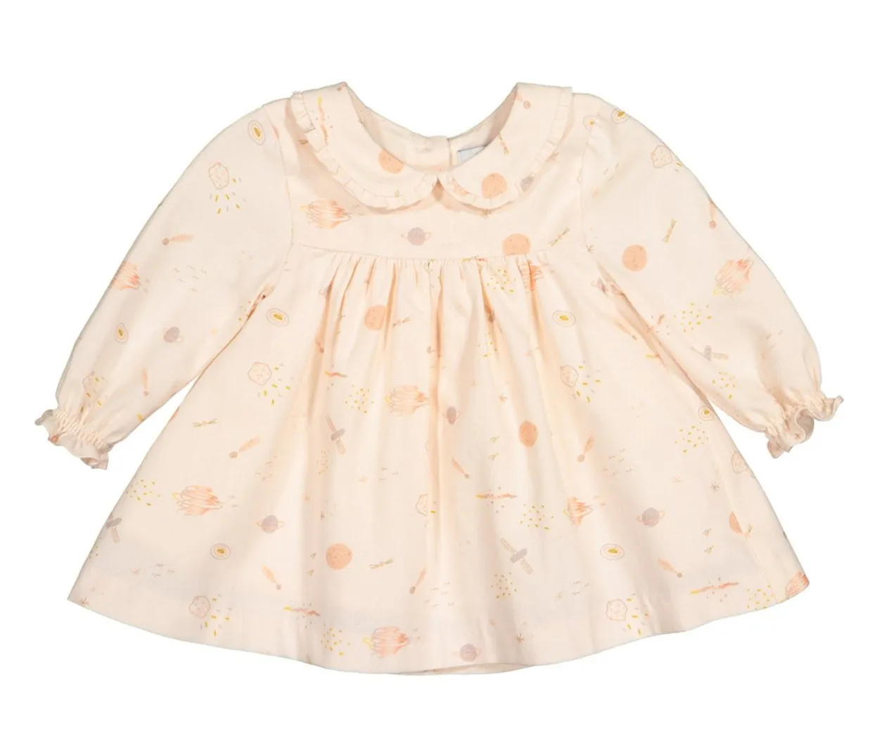 Baby Girl Pink Universe Themed Cotton Dress