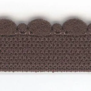 Ball Picot Stretch Tape #36 Dark Brown