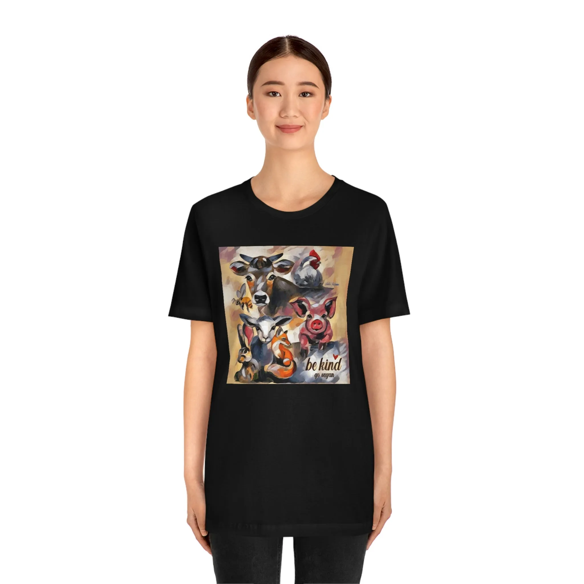 Be Kind Go Vegan Short Sleeve Tee