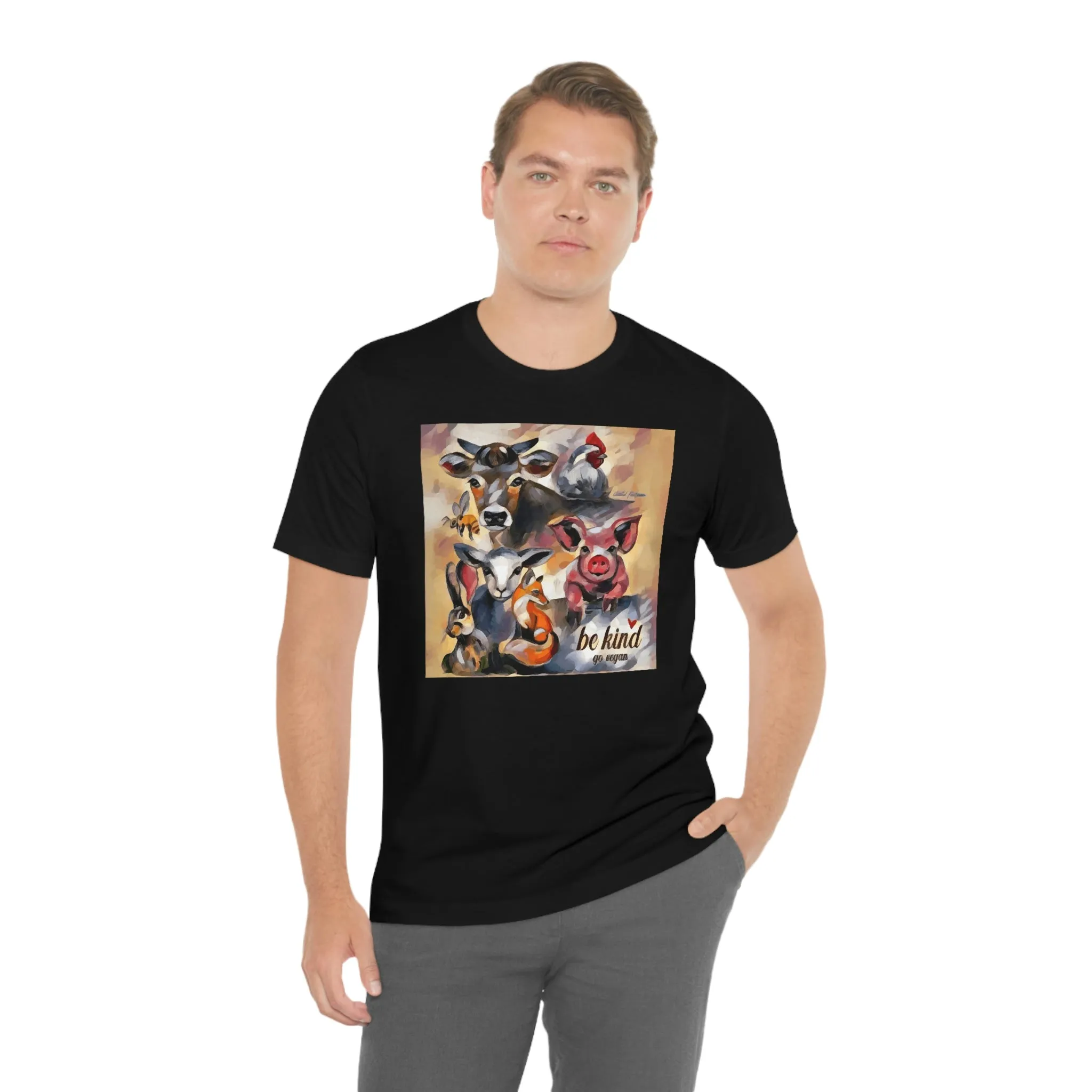 Be Kind Go Vegan Short Sleeve Tee