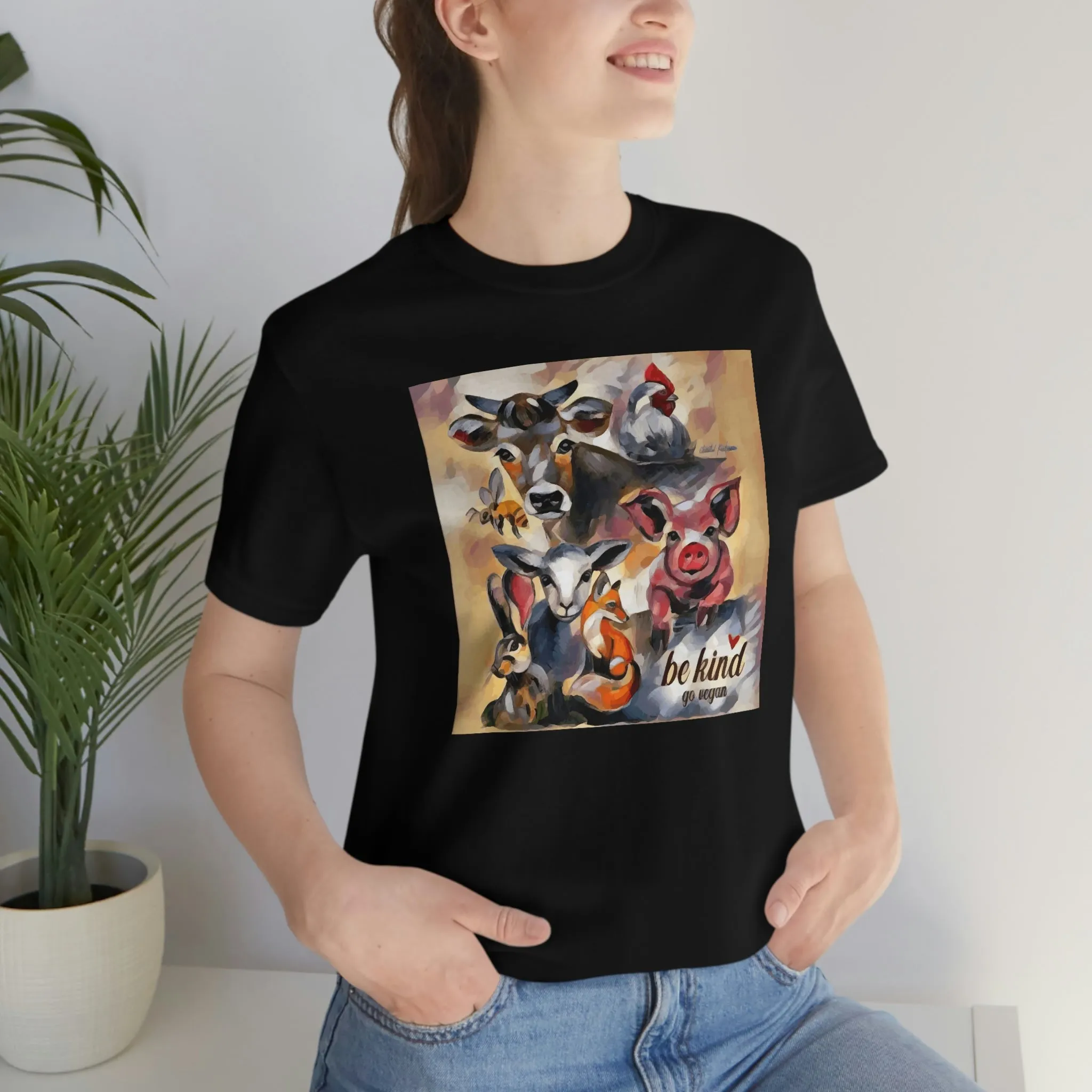 Be Kind Go Vegan Short Sleeve Tee
