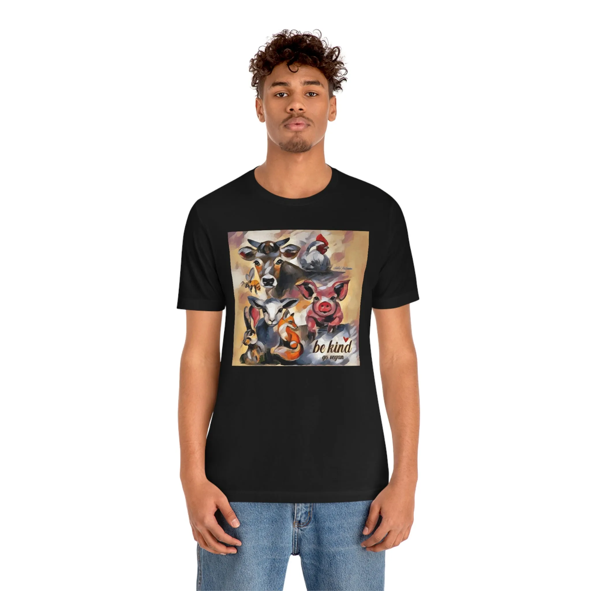Be Kind Go Vegan Short Sleeve Tee