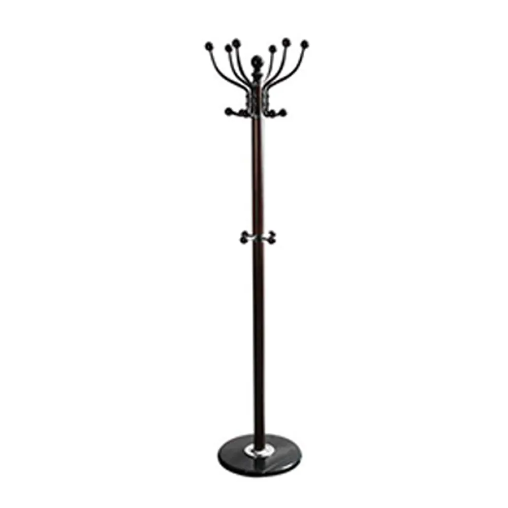 Bebelelo 14”L Freestanding Coat Rack for Home or Office Decoration, Espresso