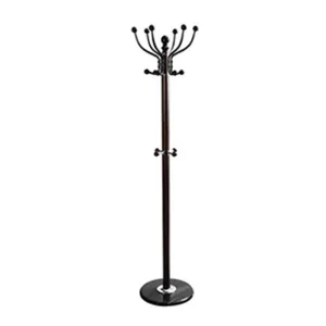 Bebelelo 14”L Freestanding Coat Rack for Home or Office Decoration, Espresso