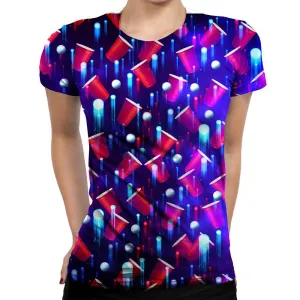 Beer Pong Red White And Blue Womens T-Shirt