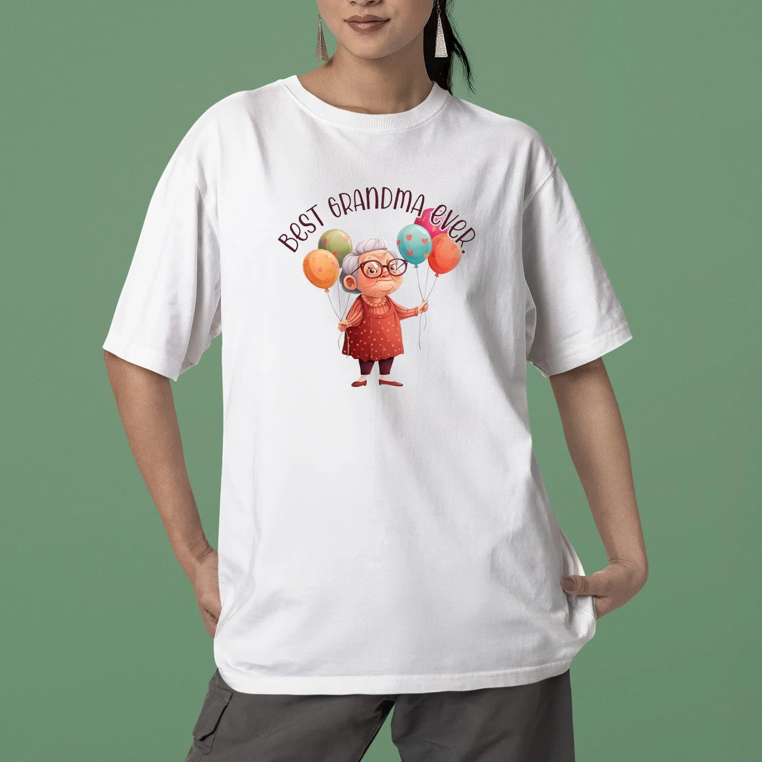 Best Grandma Ever T-Shirt, Grandma With Balloons Shirt, Cute Nana Sweatshirt, Grandma Shirt, Grandma Gift, Mother's Day Gift