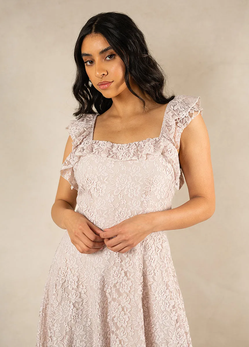 Bette Bridesmaid Dress in Rose Water