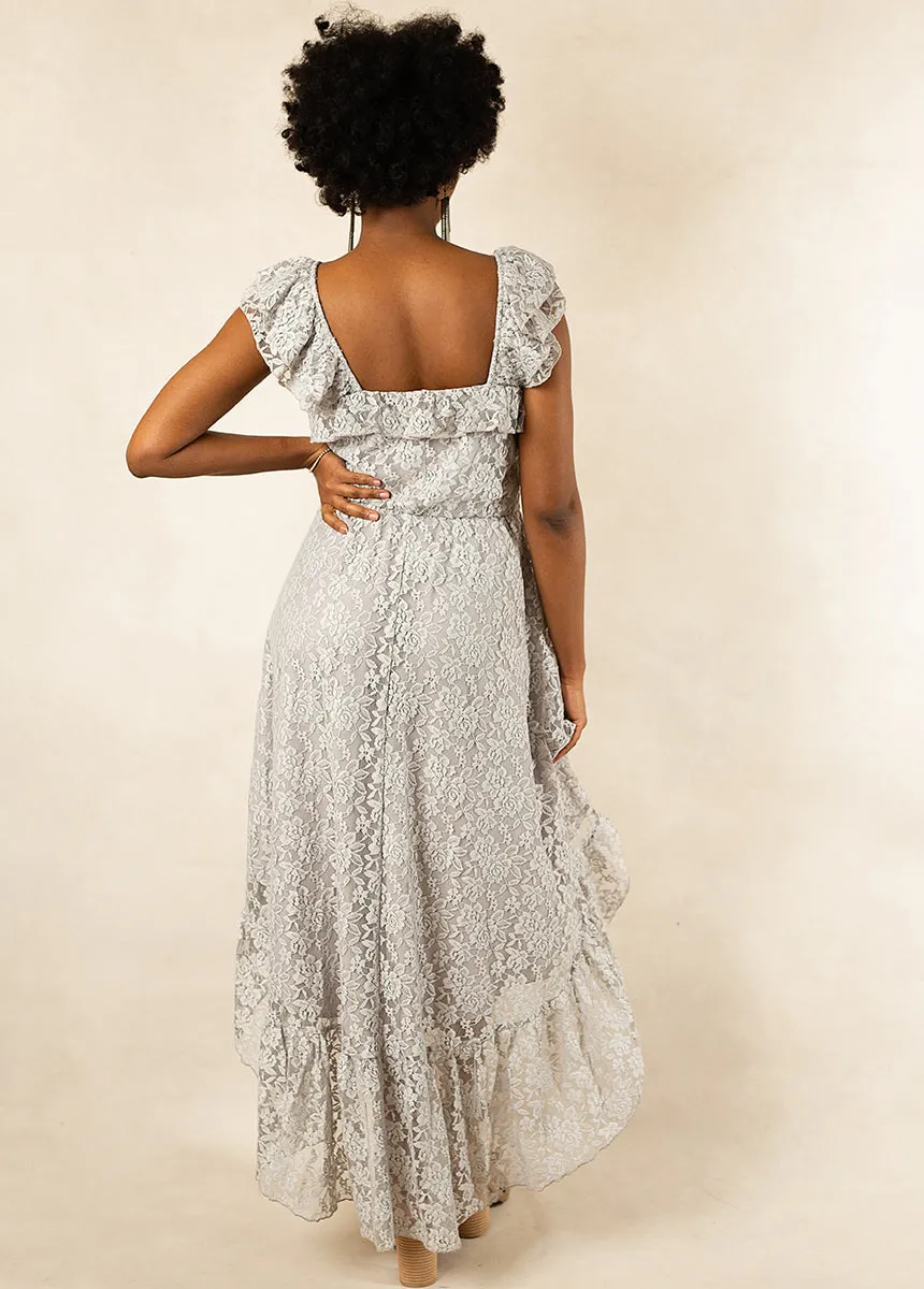 Bette Bridesmaid Dress in Shadow Blue