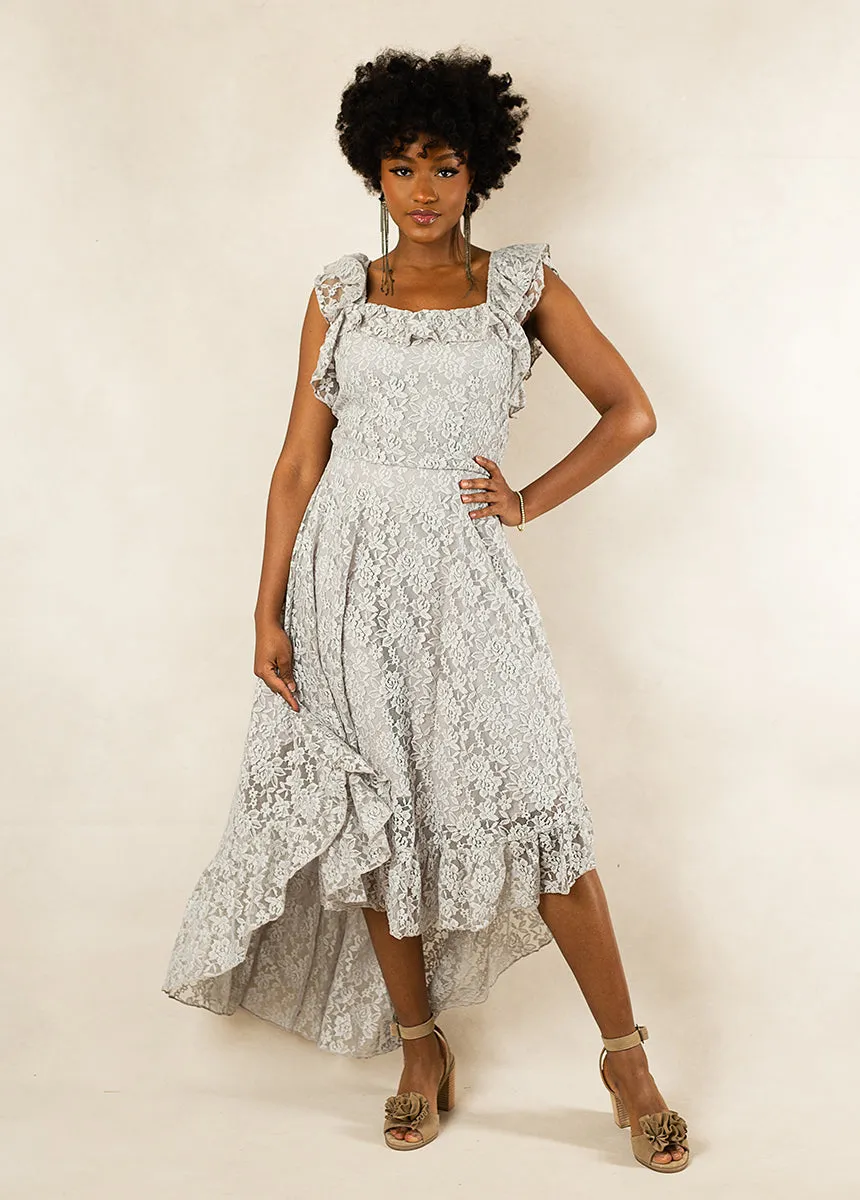 Bette Bridesmaid Dress in Shadow Blue