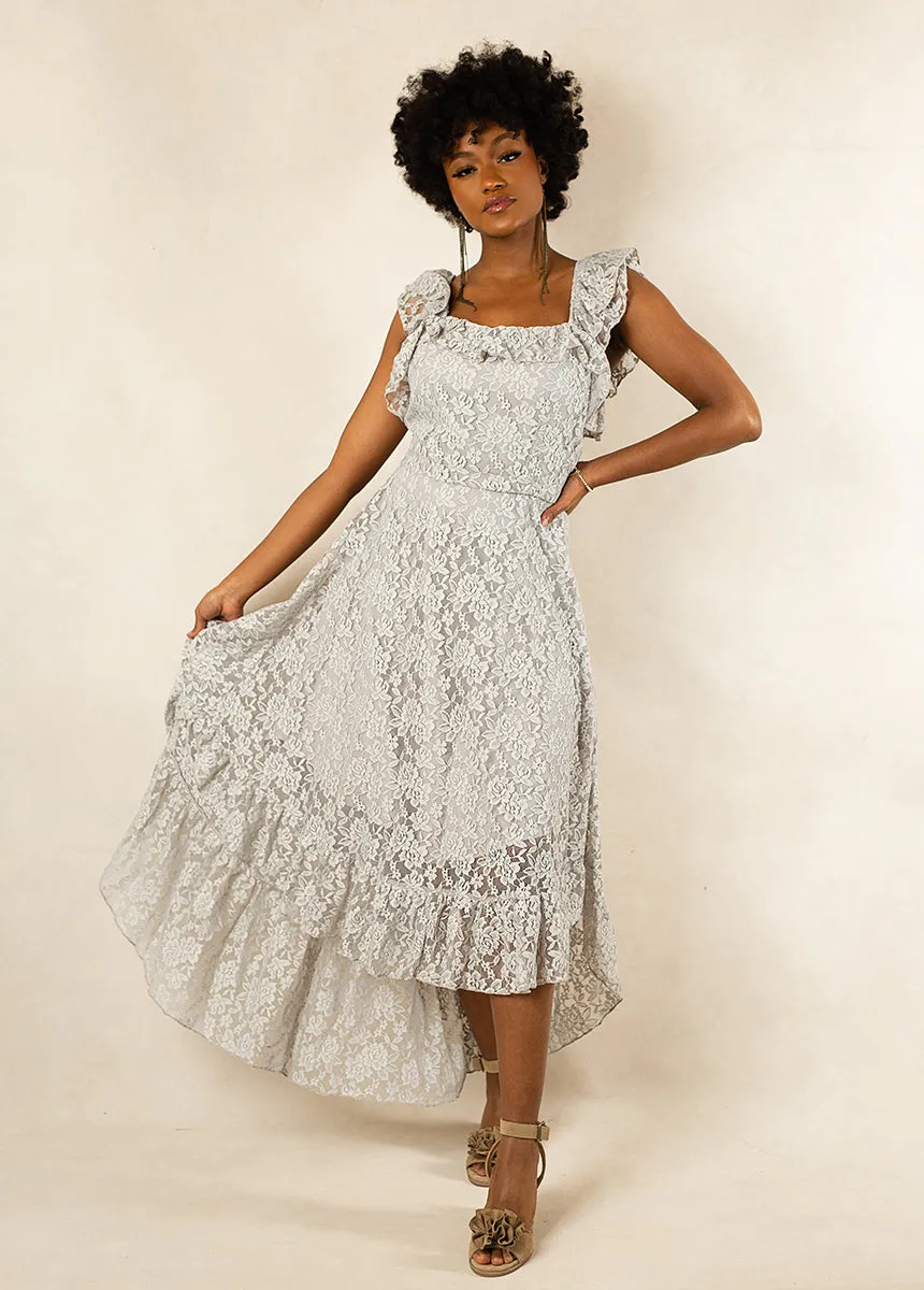 Bette Bridesmaid Dress in Shadow Blue