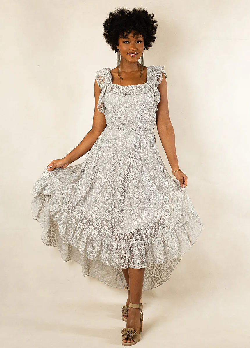 Bette Bridesmaid Dress in Shadow Blue