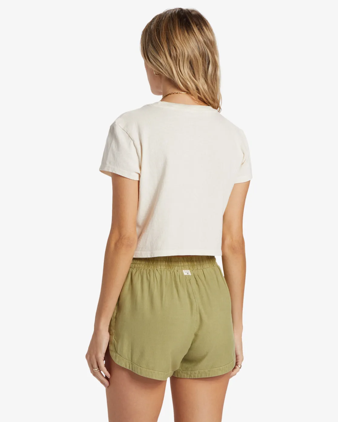 Billabong Road Trippin Elastic Waist Shorts- Avocado