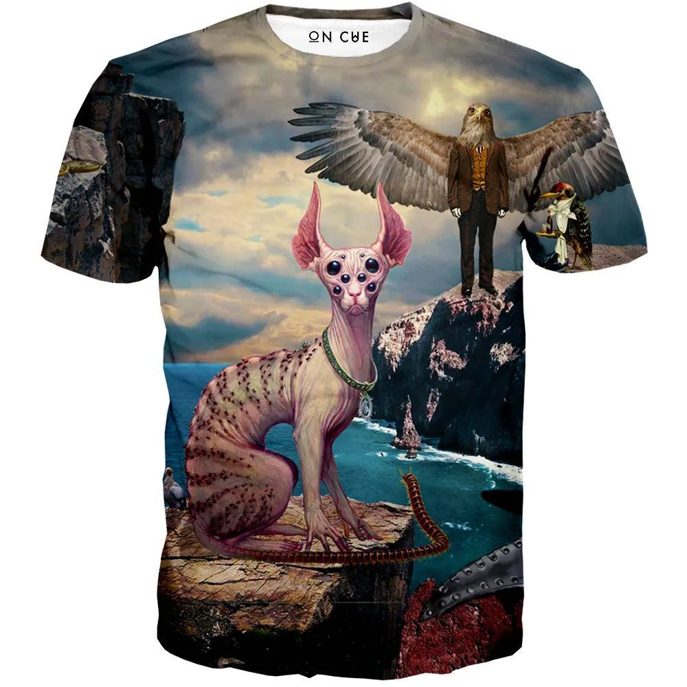 Birds With Cat T-Shirt
