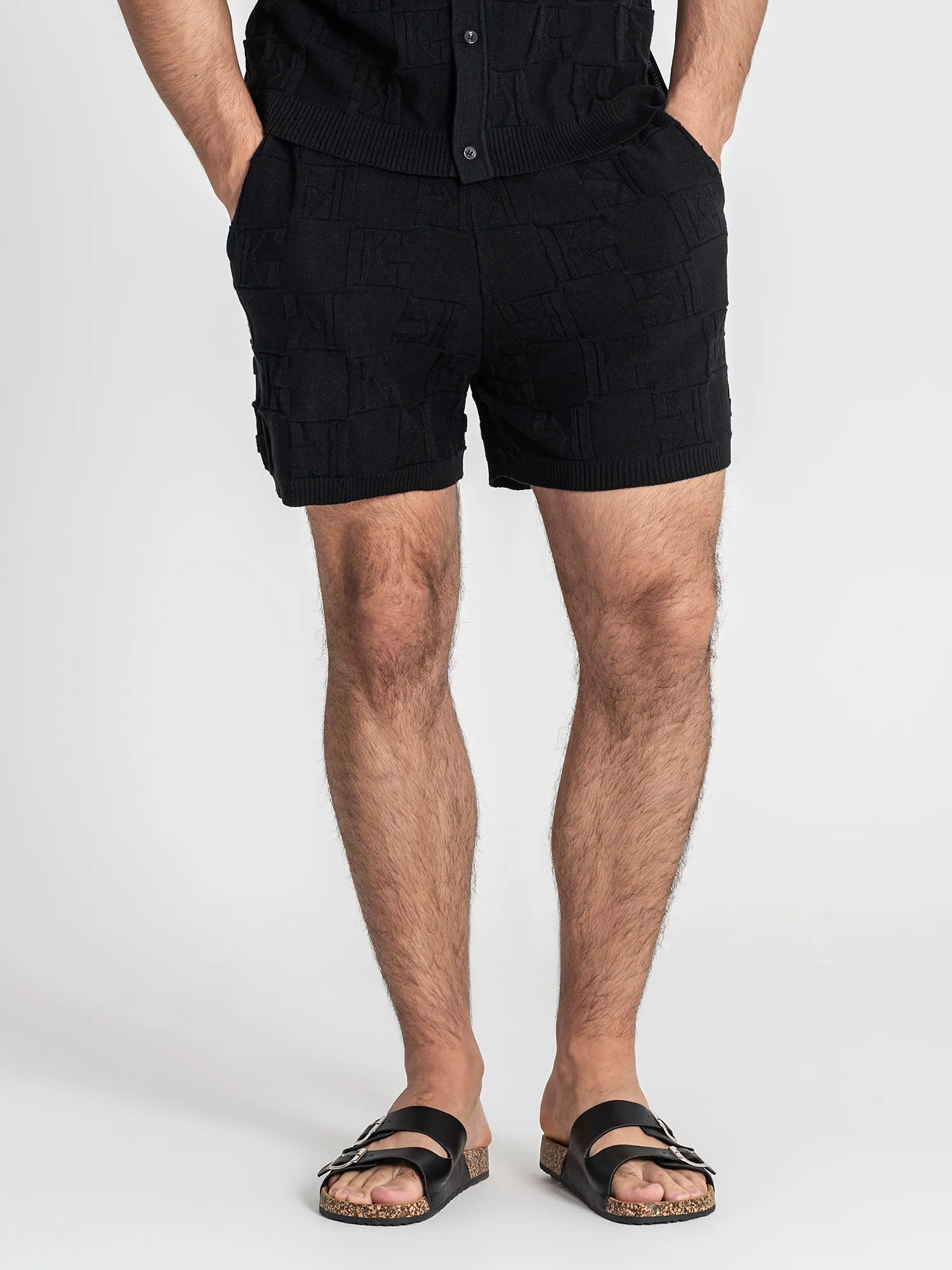 Black Clone Knit Twinset