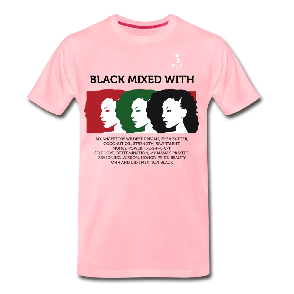 Black Mixed With - Premium T-Shirt - Light Background