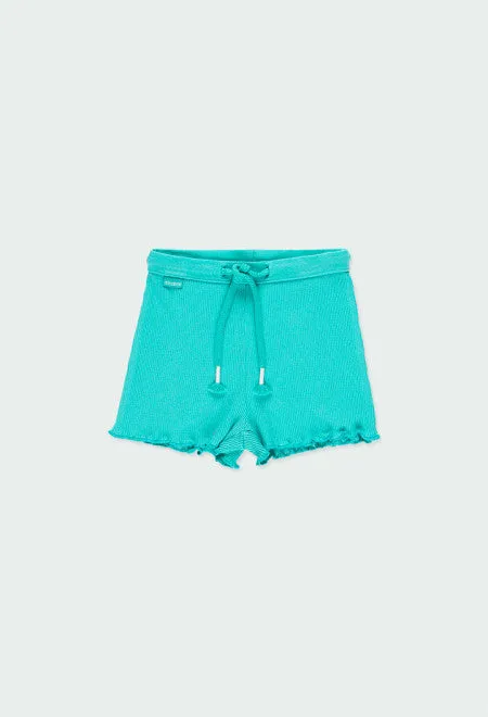 Boboli Blue Knit Shorts