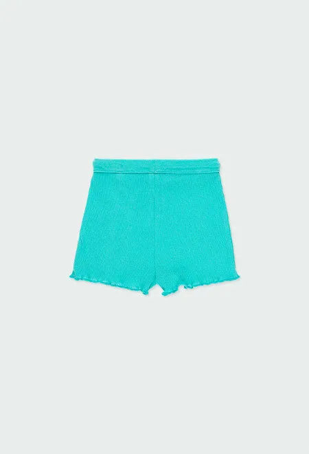 Boboli Blue Knit Shorts