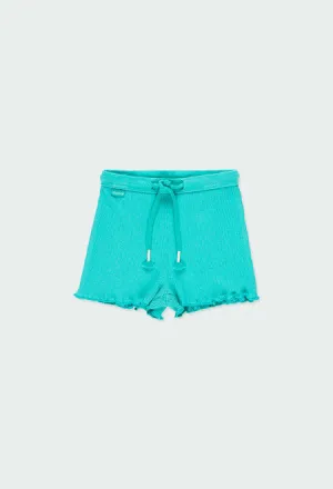 Boboli Blue Knit Shorts