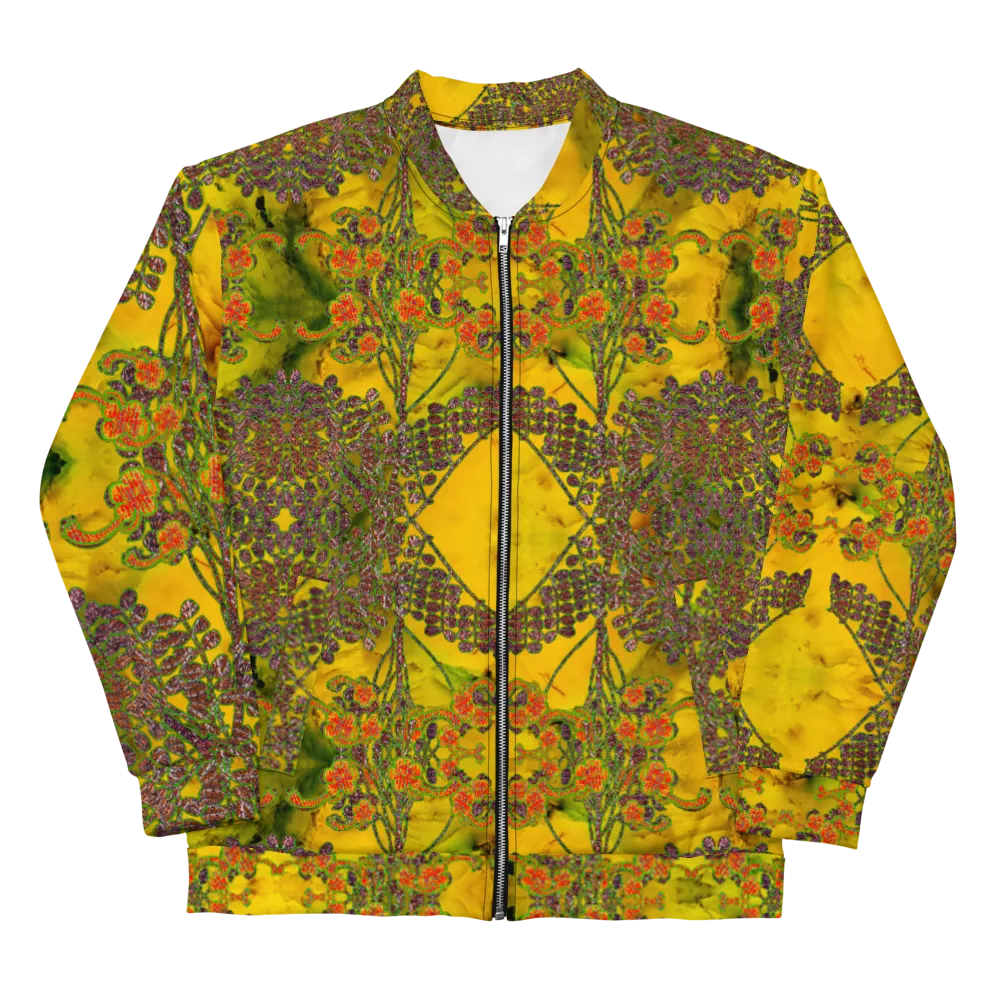 Bomber Jacket (Unisex)(WindSong Flower) RJSTH@Fabric#1 RJSTHW2022 RJS