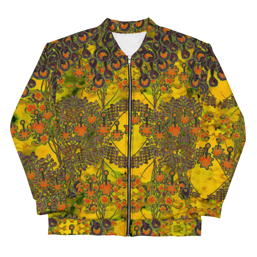 Bomber Jacket (Unisex)(WindSong Flower) RJSTH@Fabric#1 RJSTHW2022 RJS