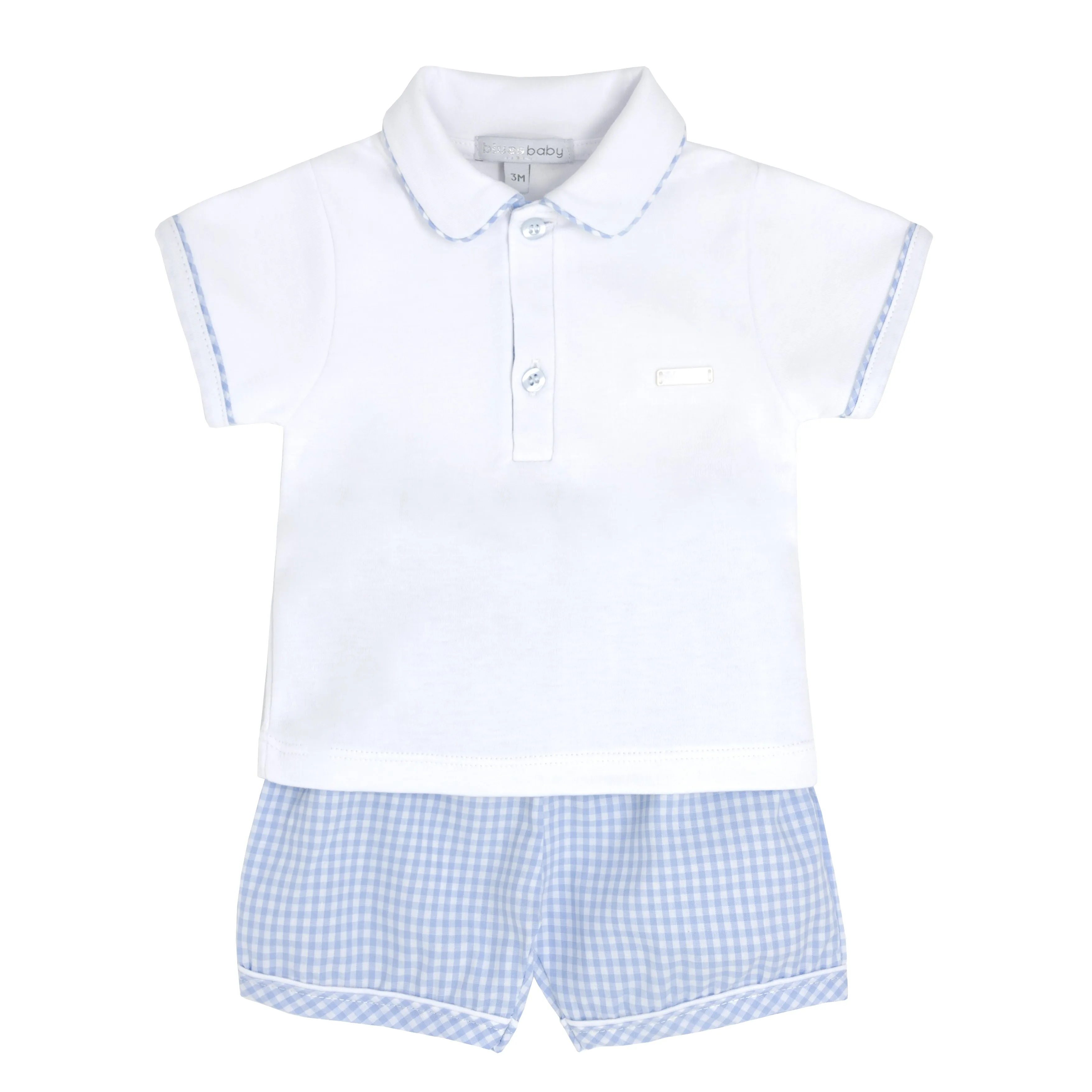 Boys Gingham Top & Short Set