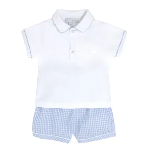 Boys Gingham Top & Short Set