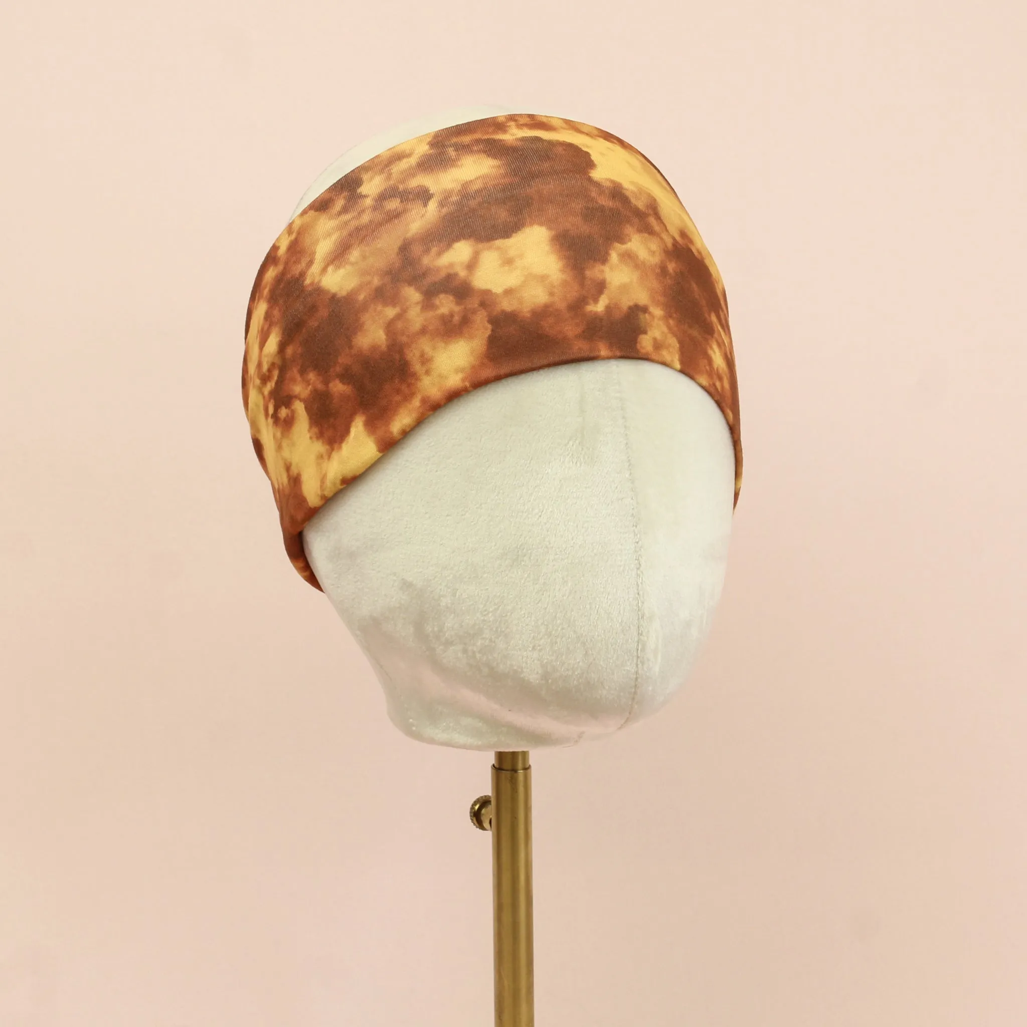 Brown and Gold Stretch Headband