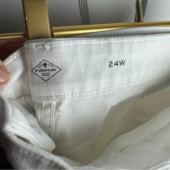 Bundle of four St. John’s Bay Bermuda style shorts size 24W Petite NEW