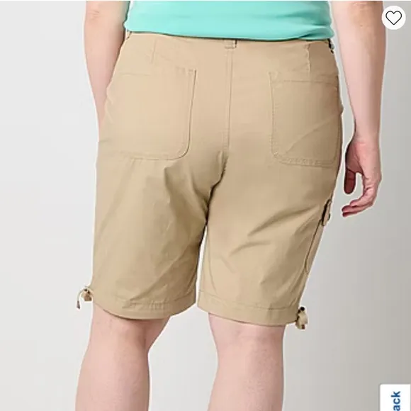 Bundle of four St. John’s Bay Bermuda style shorts size 24W Petite NEW