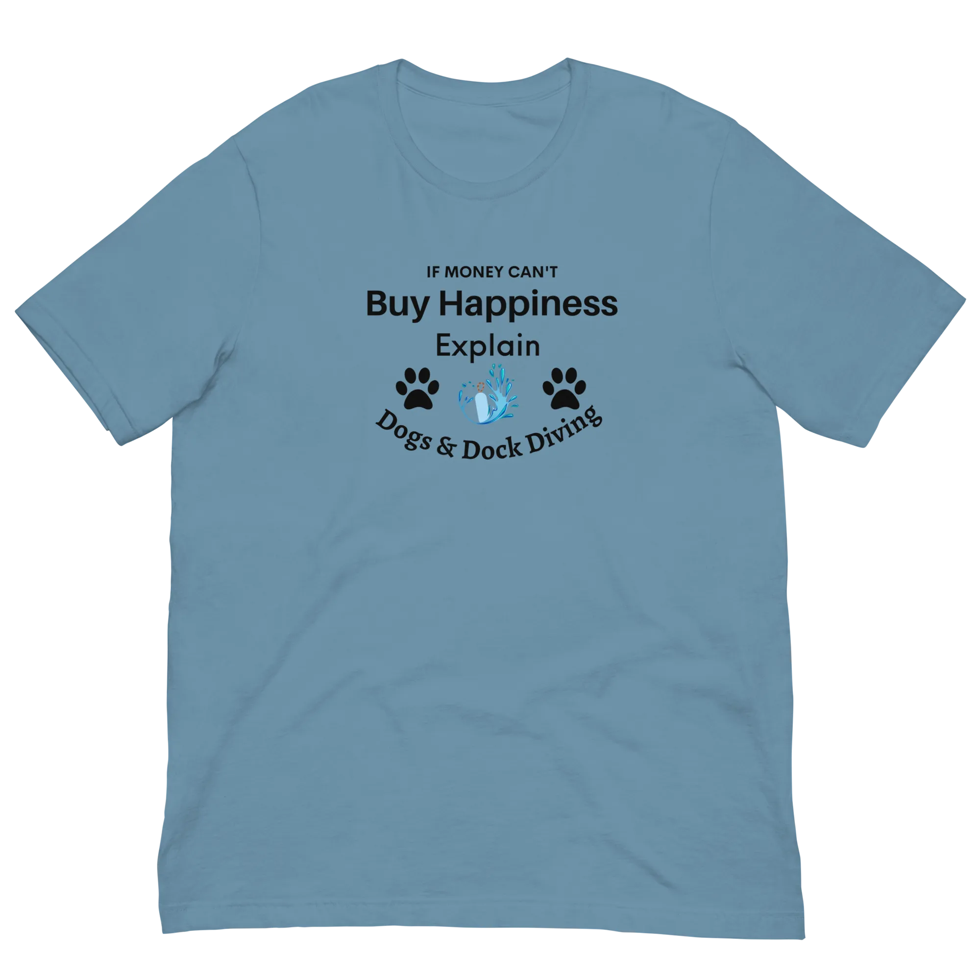 Buy Happiness w/ Dogs & Dock Diving T-Shirts - Light
