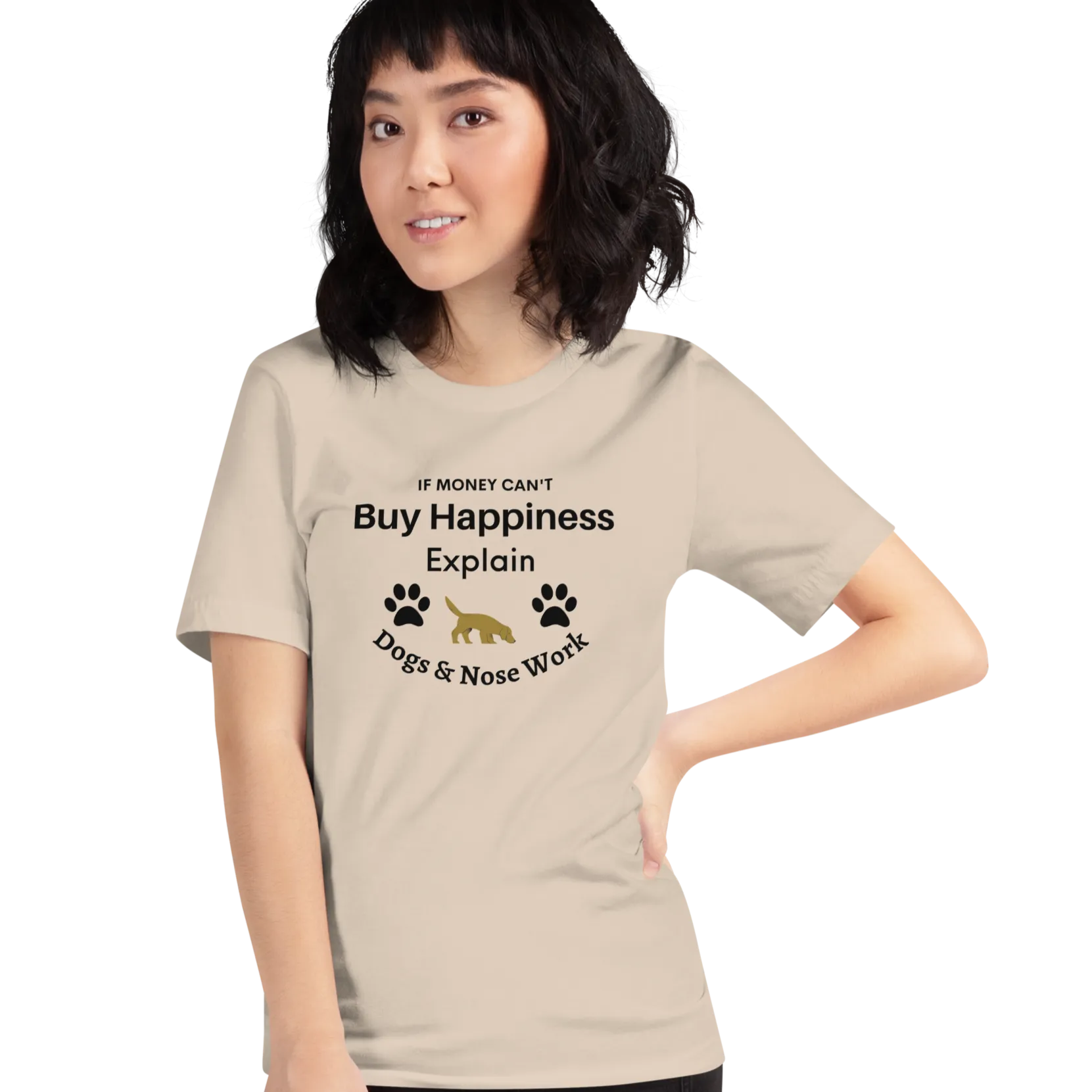 Buy Happiness w/ Dogs & Nose Work T-Shirts - Light
