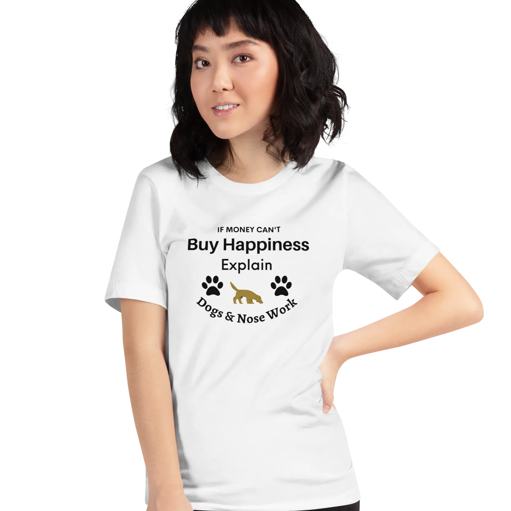 Buy Happiness w/ Dogs & Nose Work T-Shirts - Light
