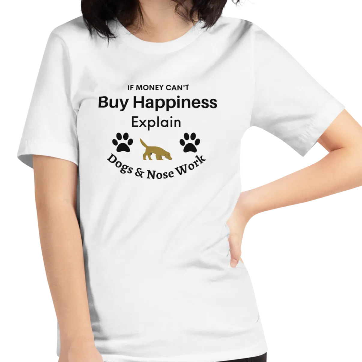 Buy Happiness w/ Dogs & Nose Work T-Shirts - Light