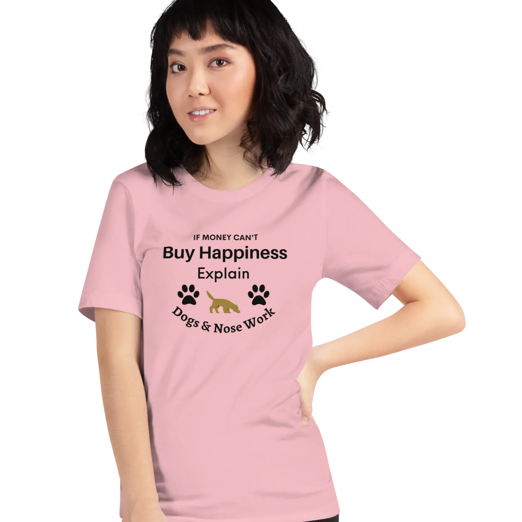 Buy Happiness w/ Dogs & Nose Work T-Shirts - Light