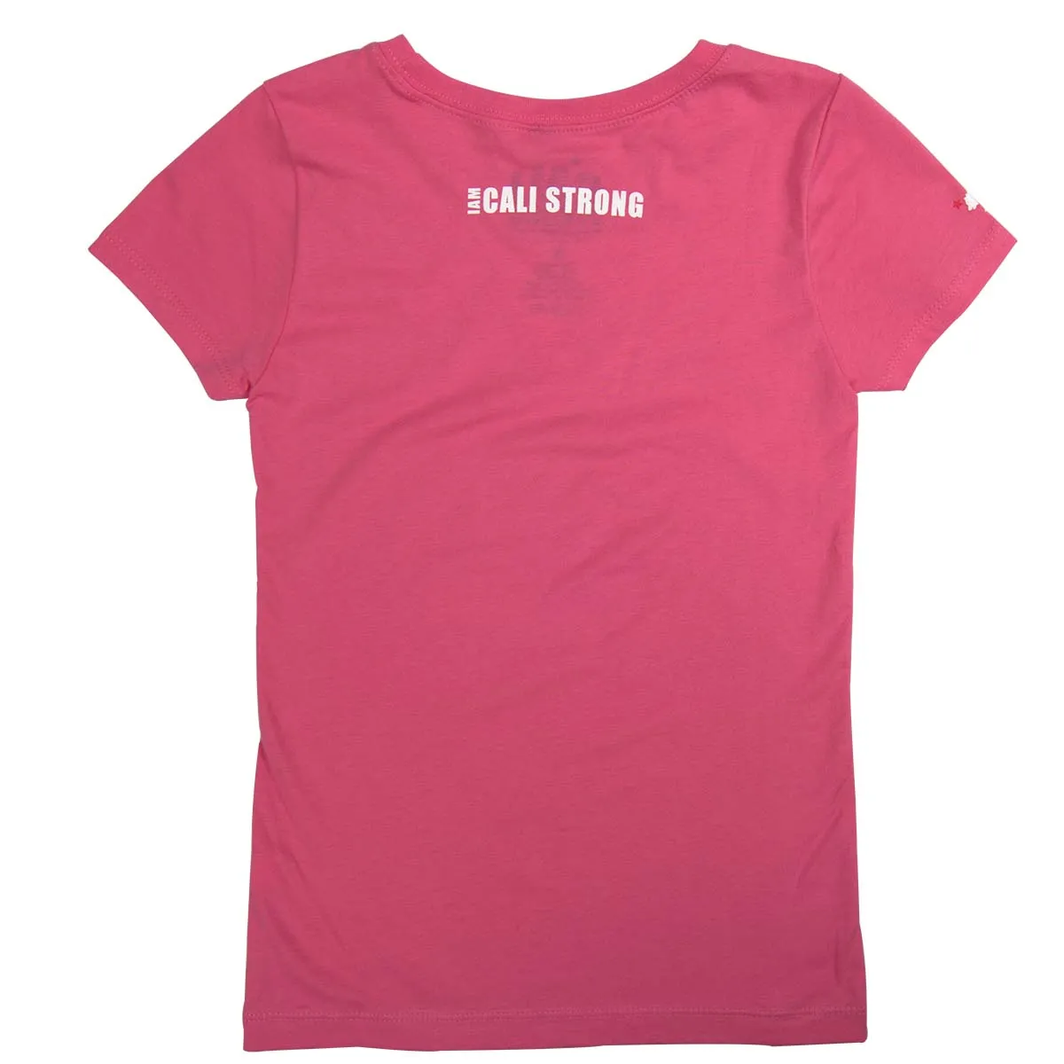 CALI Strong Boarding Bear Glow In the Dark T-shirt Hot Pink Kids