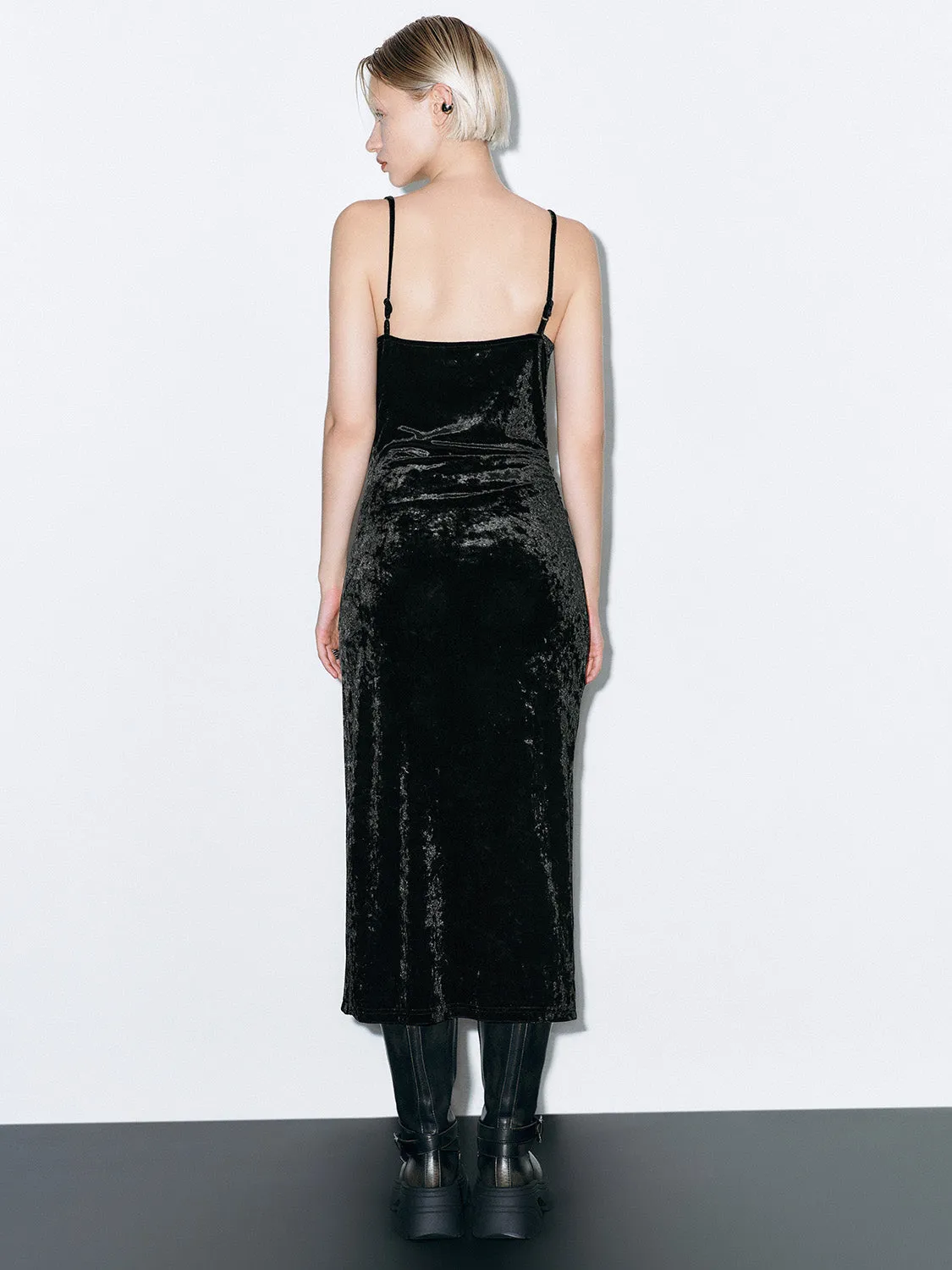 Cami Velvet Skinny-Fit Dresses