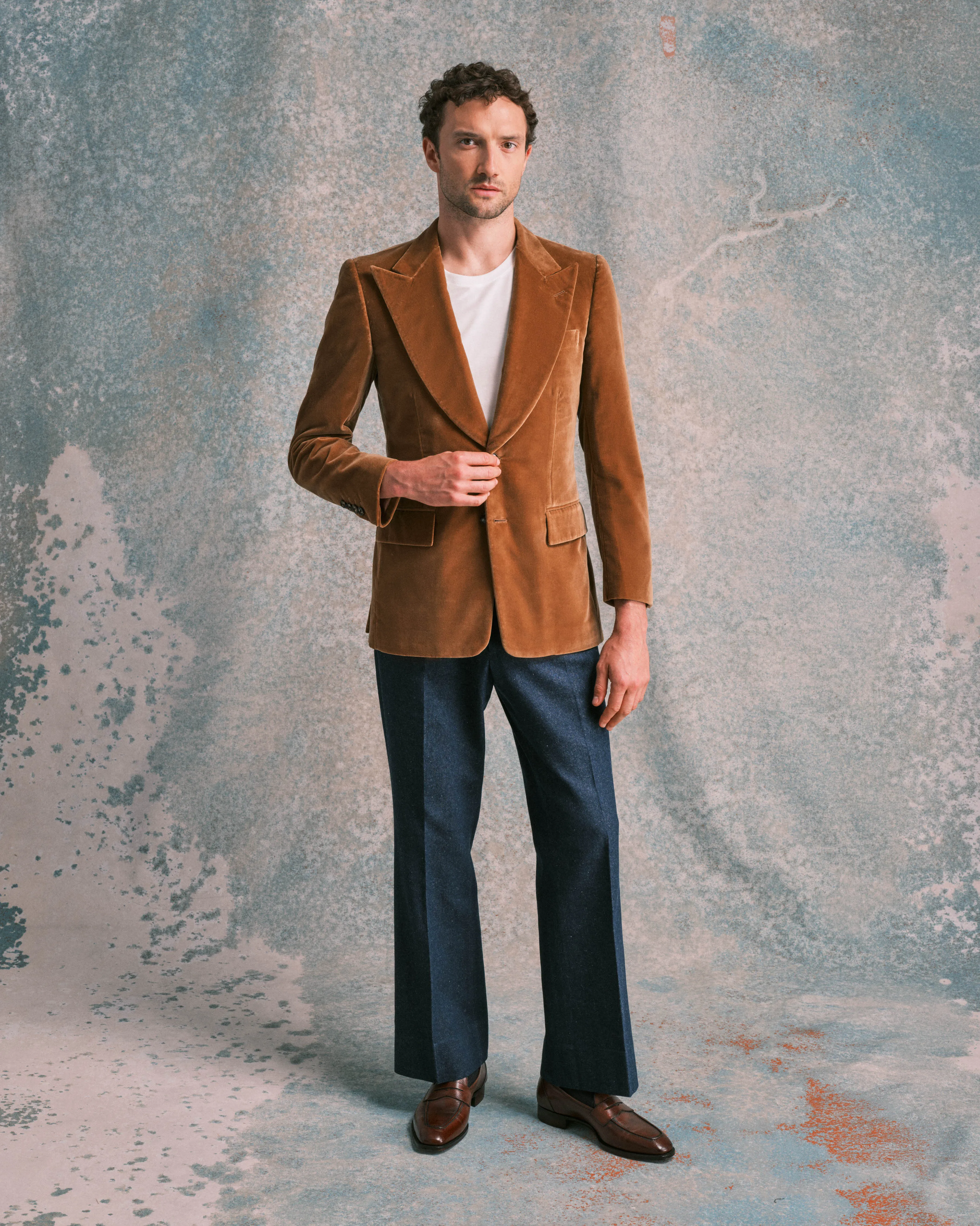 Caramel Velvet Jacket