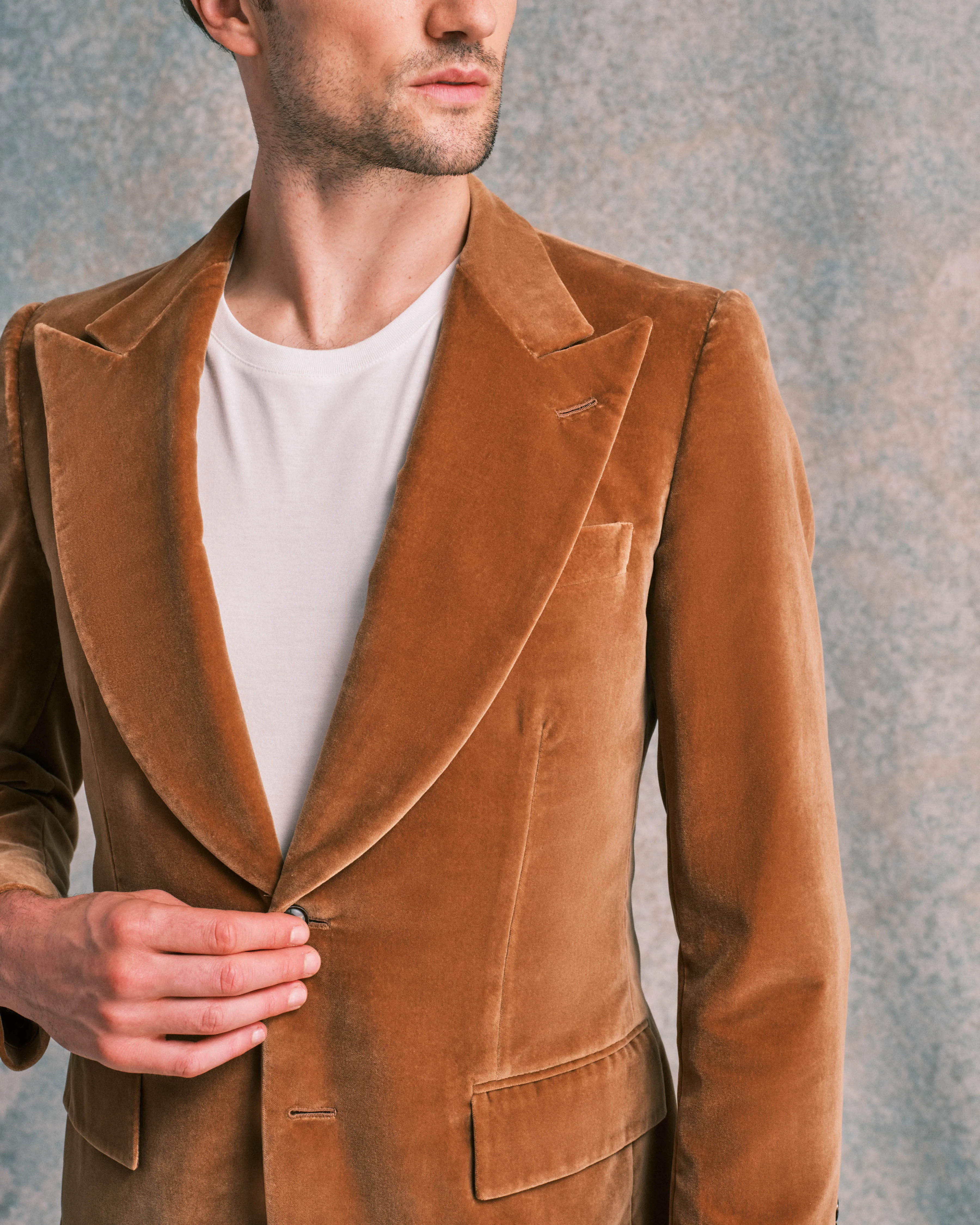 Caramel Velvet Jacket