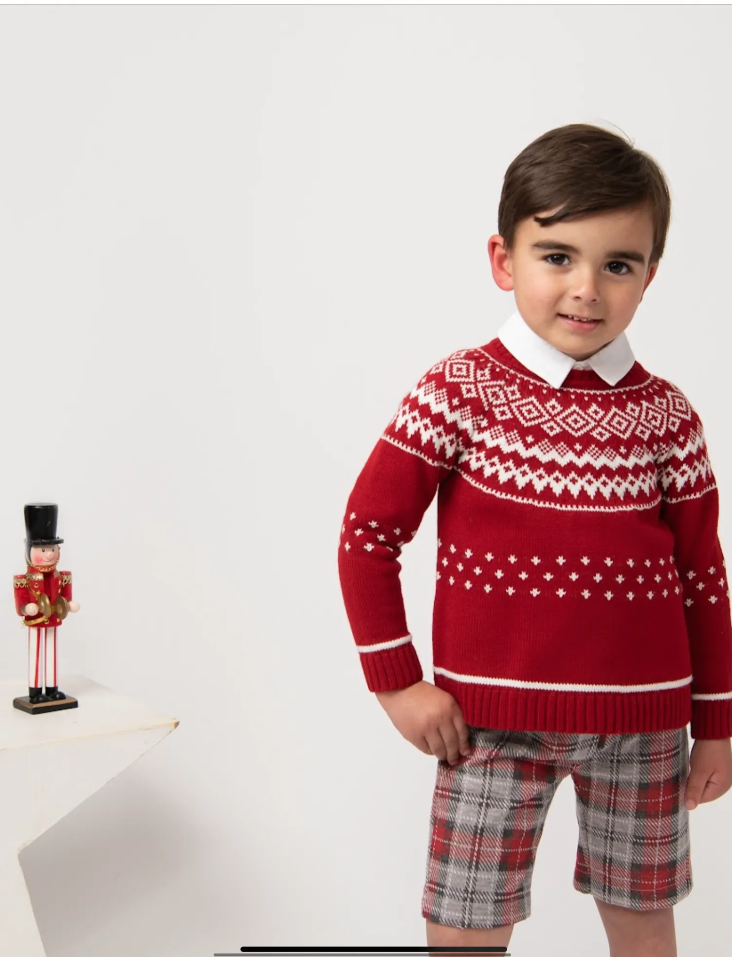 Caramelo kids fairisle jumper boys set.  08221184