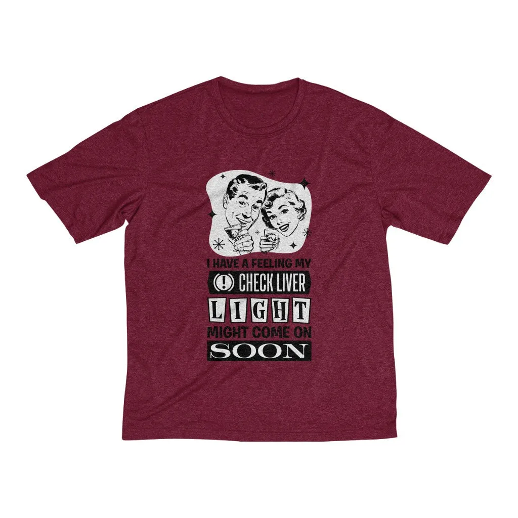 CHECK LIVER LIGHT Men's Heather Dri-Fit Tee