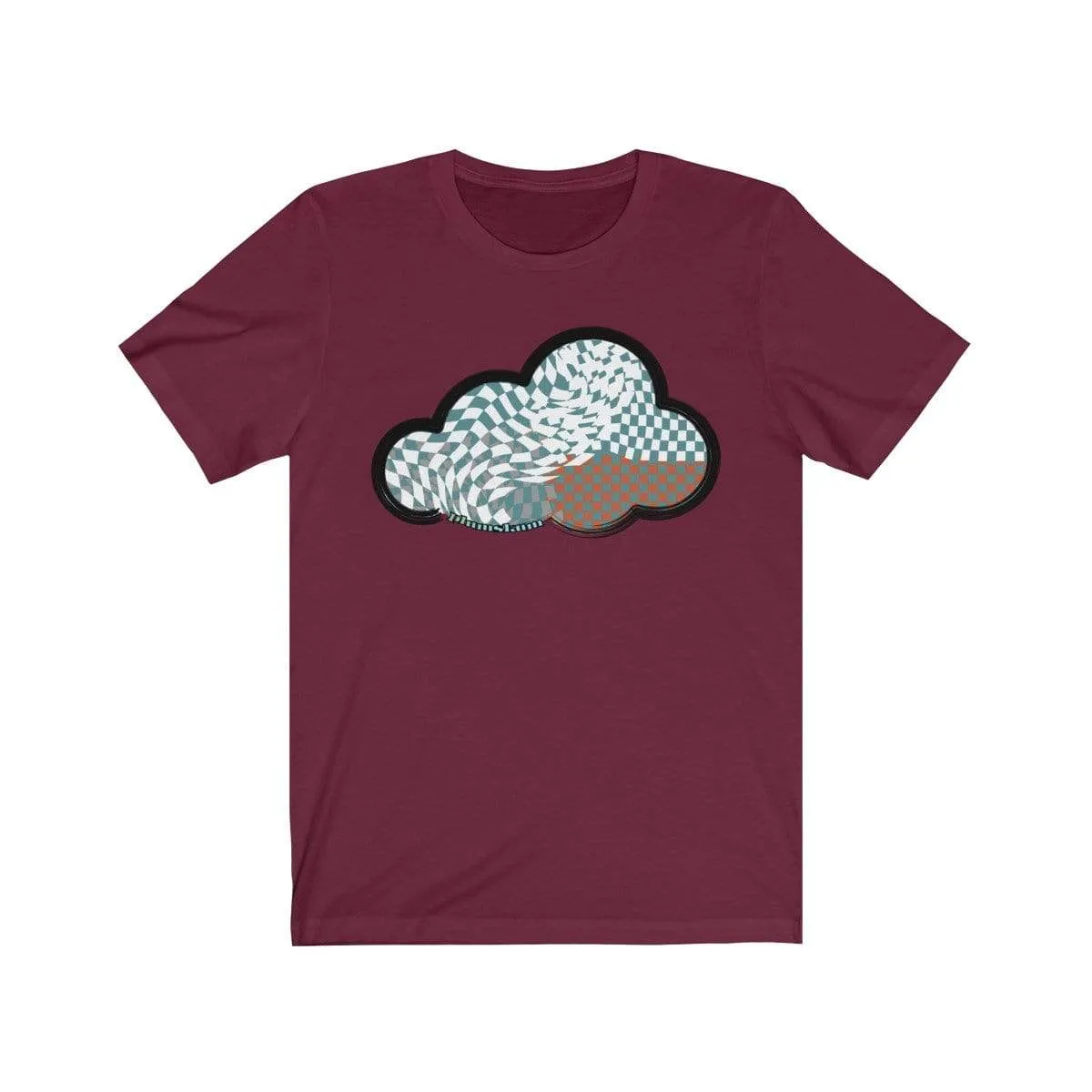 Checker Art Clouds T-Shirt