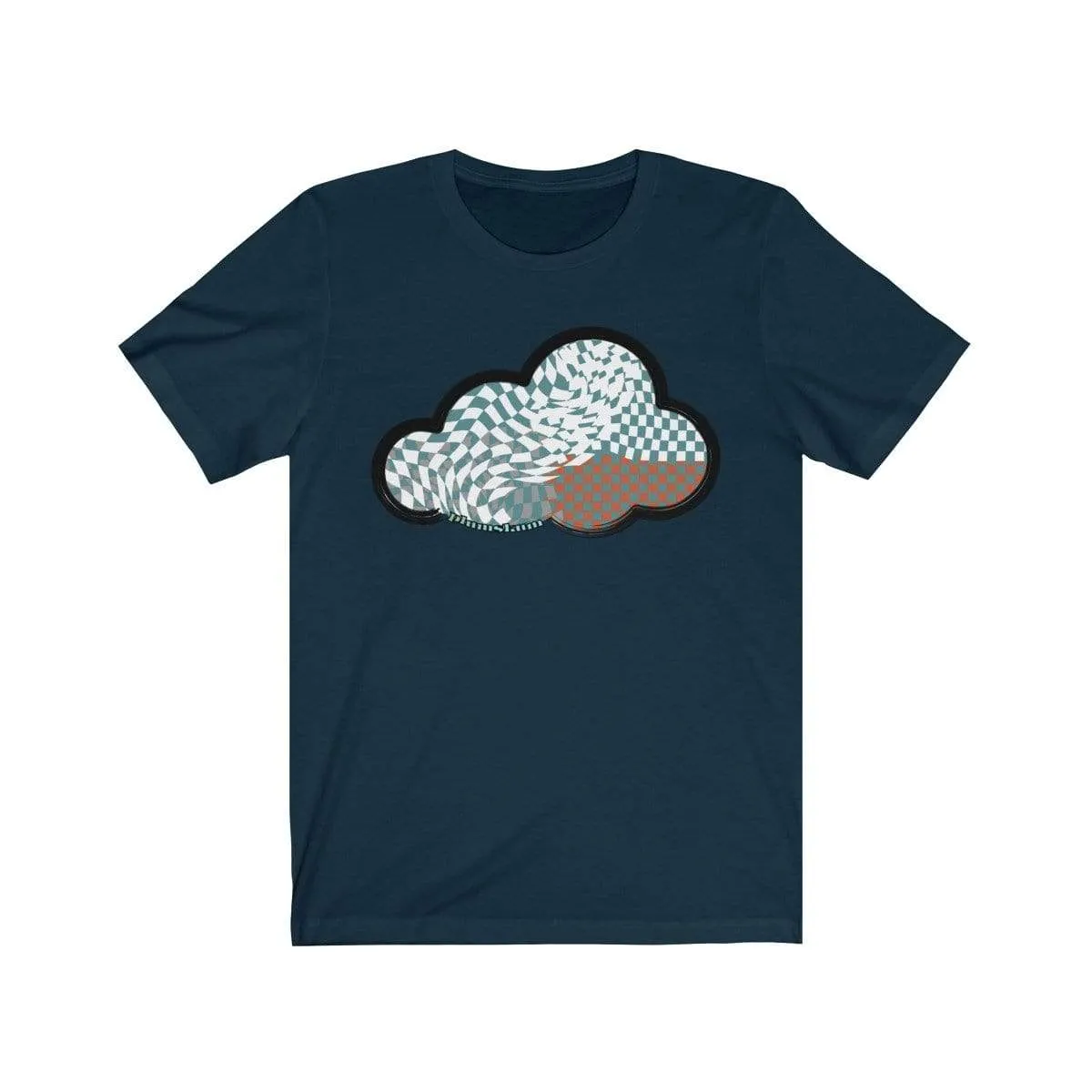 Checker Art Clouds T-Shirt