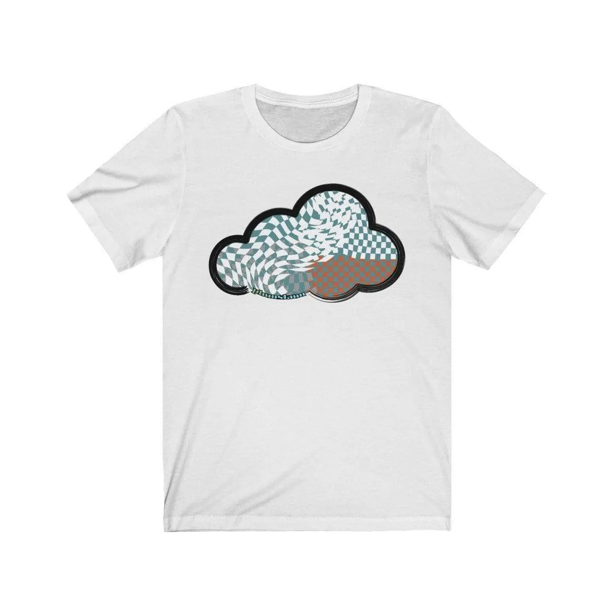 Checker Art Clouds T-Shirt