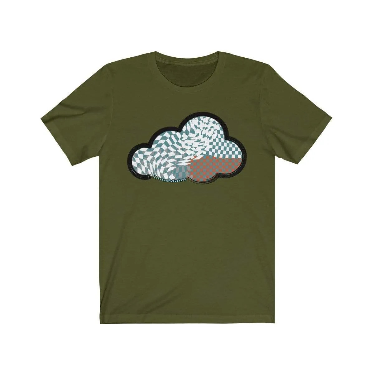 Checker Art Clouds T-Shirt