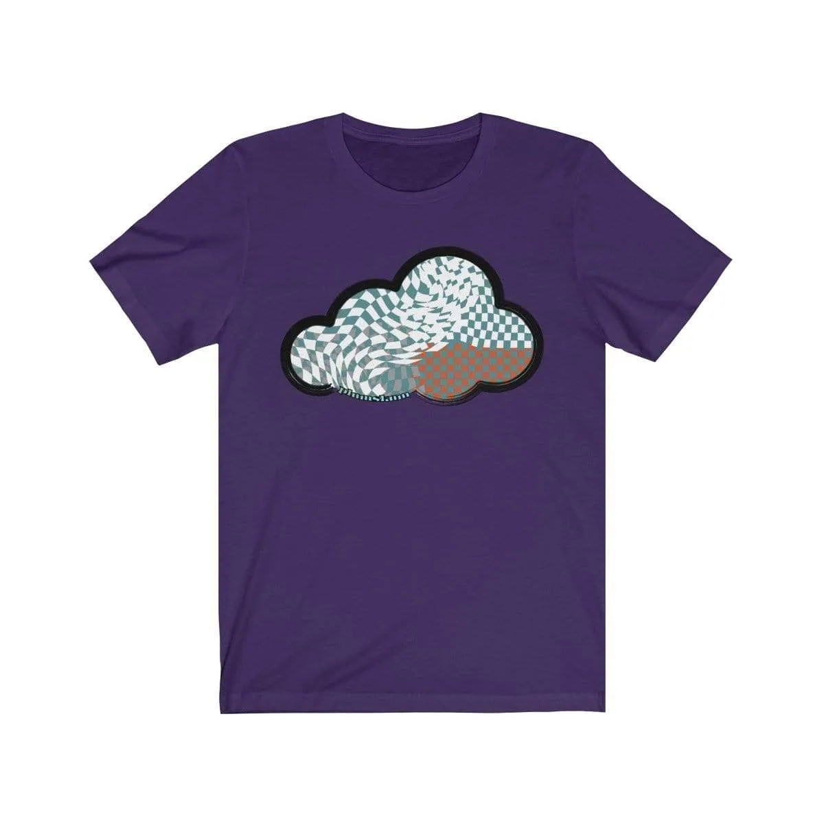 Checker Art Clouds T-Shirt