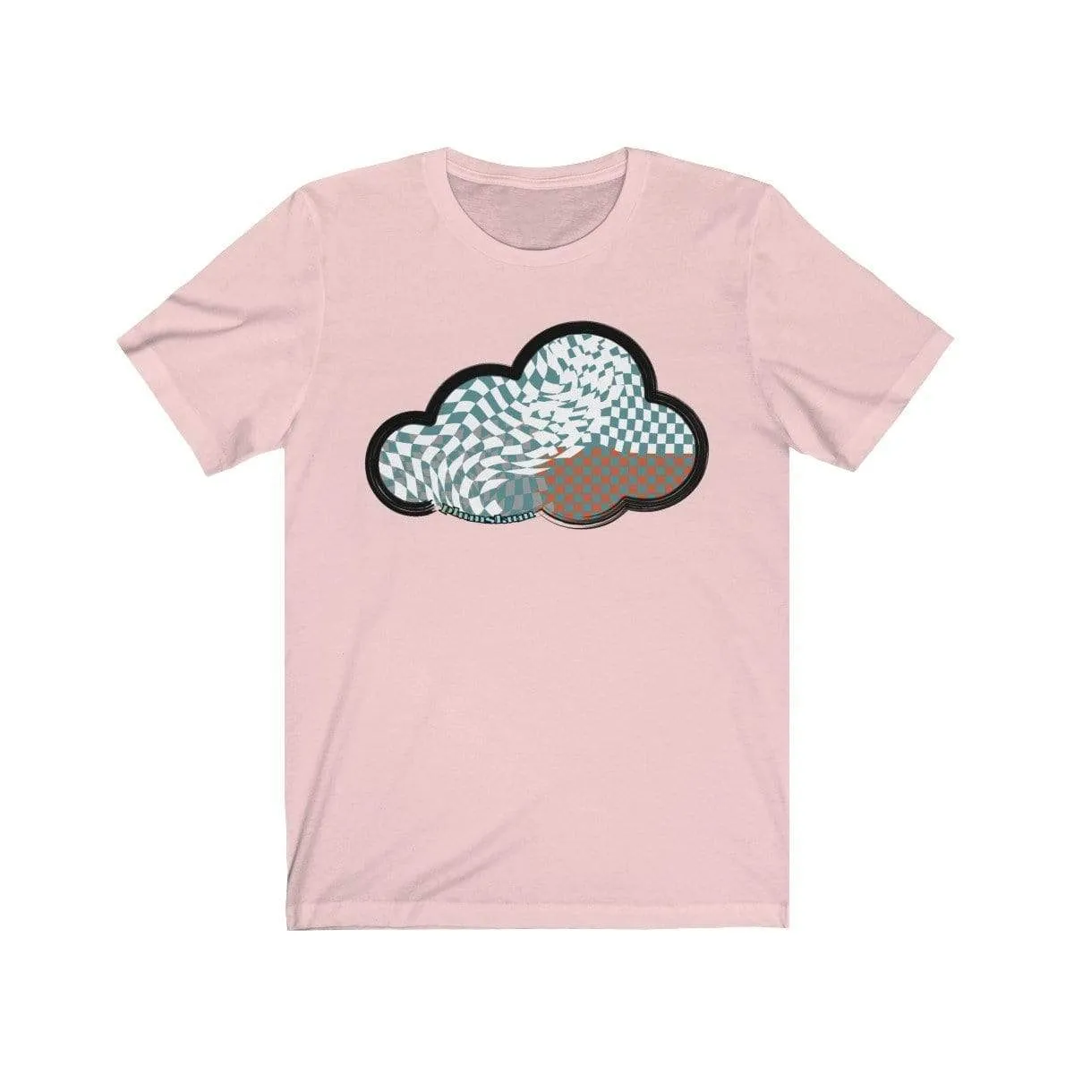Checker Art Clouds T-Shirt